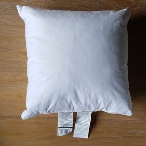 WEST ELM 16"x16"  White Duck Feather pillow insert